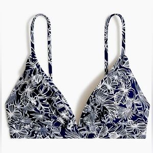 J.Crew Floral French Bikini Top